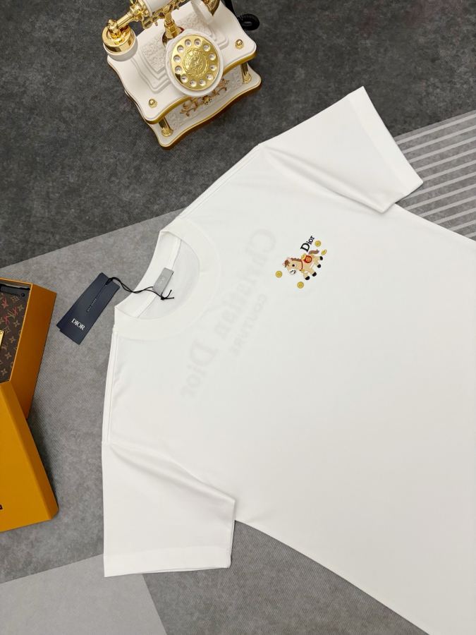 Dior men Dior Year of the Horse limited edition embroidered double yarn cotton short-sleeved — Premium Replica — photo 2