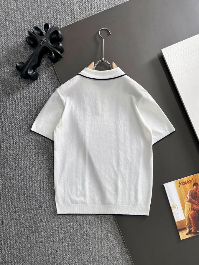 moncler men's Mouthless 2026 Spring and Summer New Men's Knitted Zipper Lapel Sweater Trendy — Premium Replica — photo 9