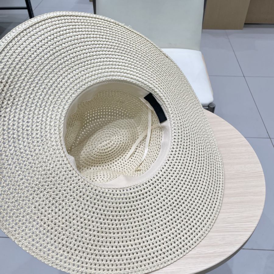 prada hat PRADA big brim hat men and women travel beach hat sun protection hat summer casual — 1:1 Replica — photo 10