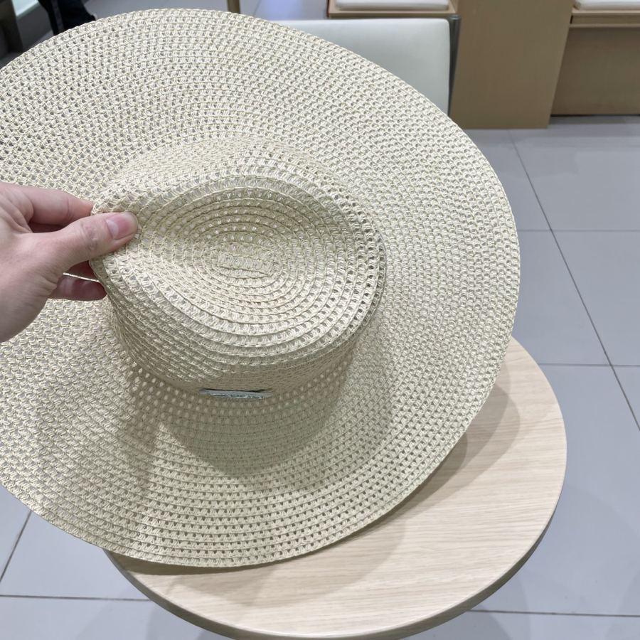 prada hat PRADA big brim hat men and women travel beach hat sun protection hat summer casual — 1:1 Replica — photo 9