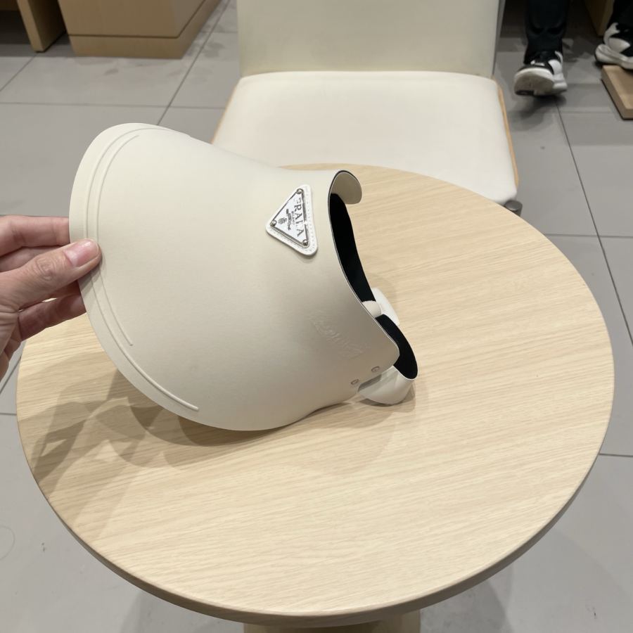 prada hat PRADA Unprinted Special Purchasing Seamless Empty Top Sun Hat Women's Versatile — AAA Quality Replica — photo 7