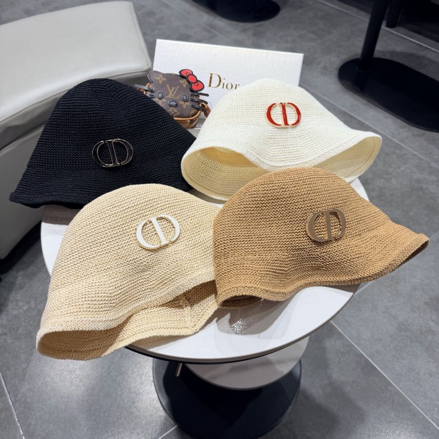 dior hat Dior straw hat women's summer Korean version casual foldable small brim fisherman — 1:1 Replica — photo 5
