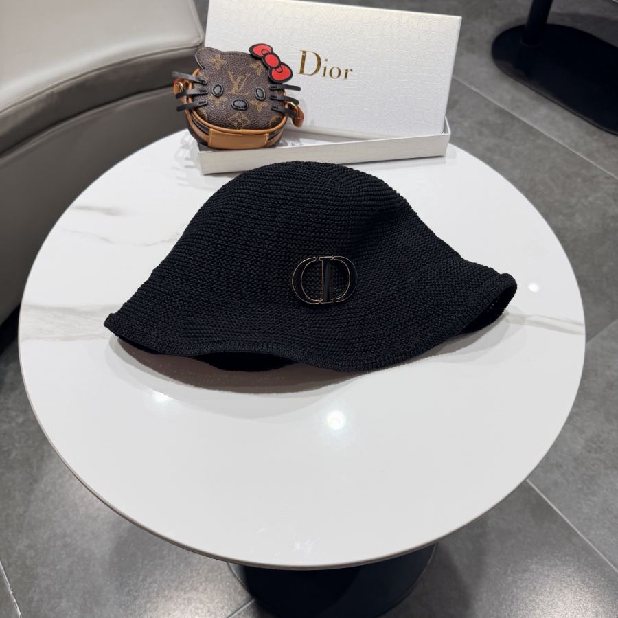dior hat Dior straw hat women's summer Korean version casual foldable small brim fisherman — Premium Replica