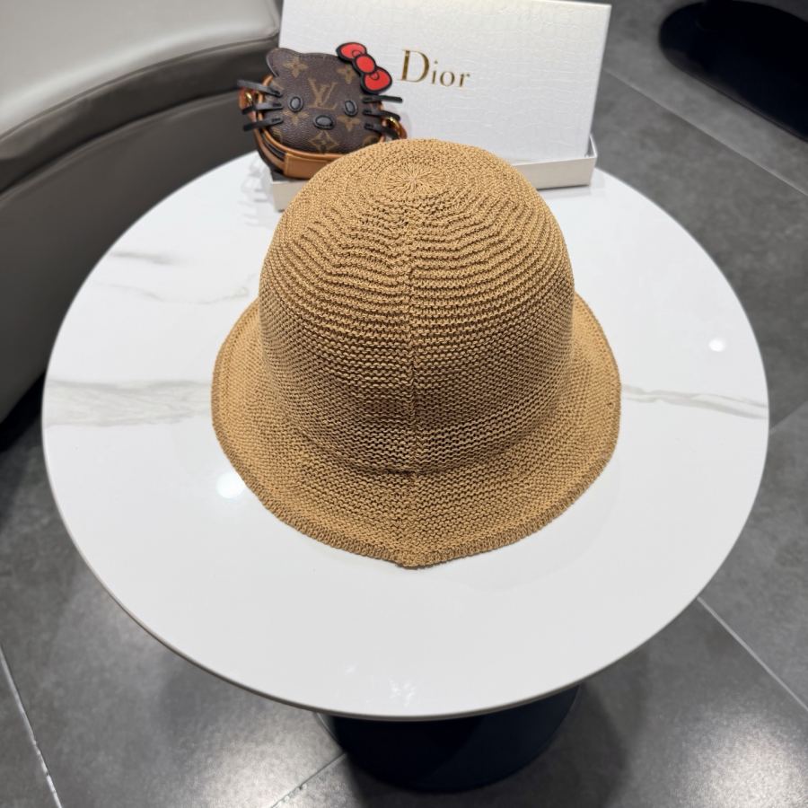 dior hat Dior straw hat women's summer Korean version casual foldable small brim fisherman — 1:1 Replica — photo 4