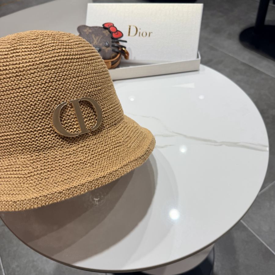 dior hat Dior straw hat women's summer Korean version casual foldable small brim fisherman — 1:1 Replica — photo 6