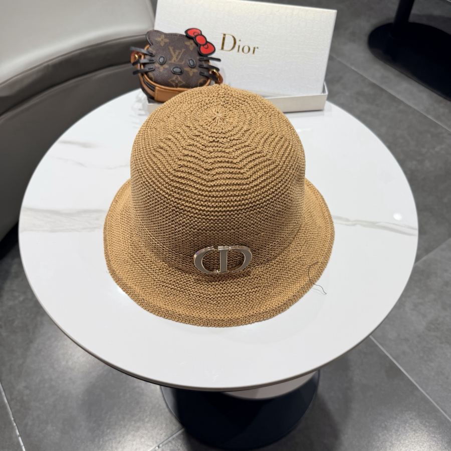 dior hat Dior straw hat women's summer Korean version casual foldable small brim fisherman — 1:1 Replica — photo 3