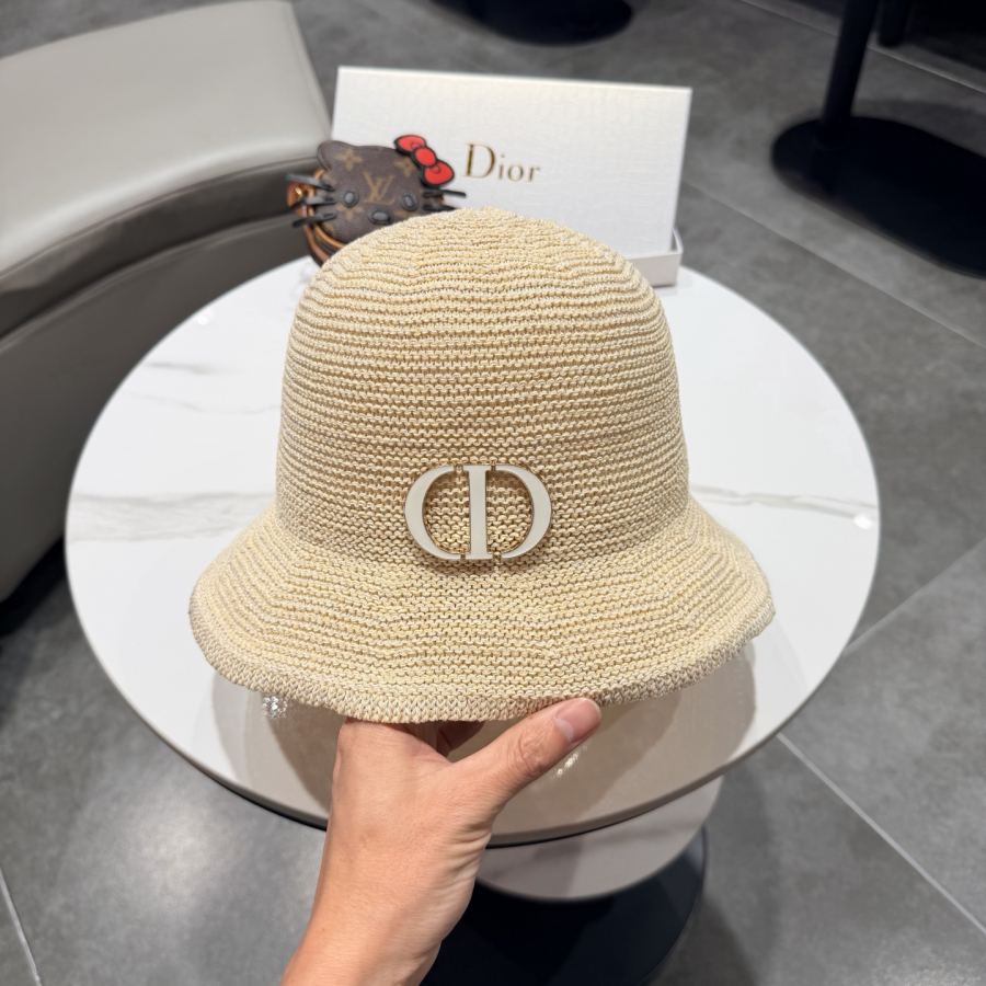 dior hat Dior straw hat women's summer Korean version casual foldable small brim fisherman — Premium Replica — photo 8