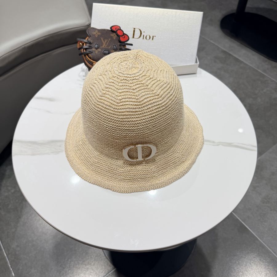 dior hat Dior straw hat women's summer Korean version casual foldable small brim fisherman — Premium Replica — photo 3