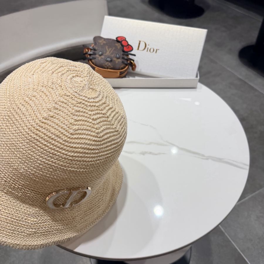 dior hat Dior straw hat women's summer Korean version casual foldable small brim fisherman — Premium Replica — photo 6
