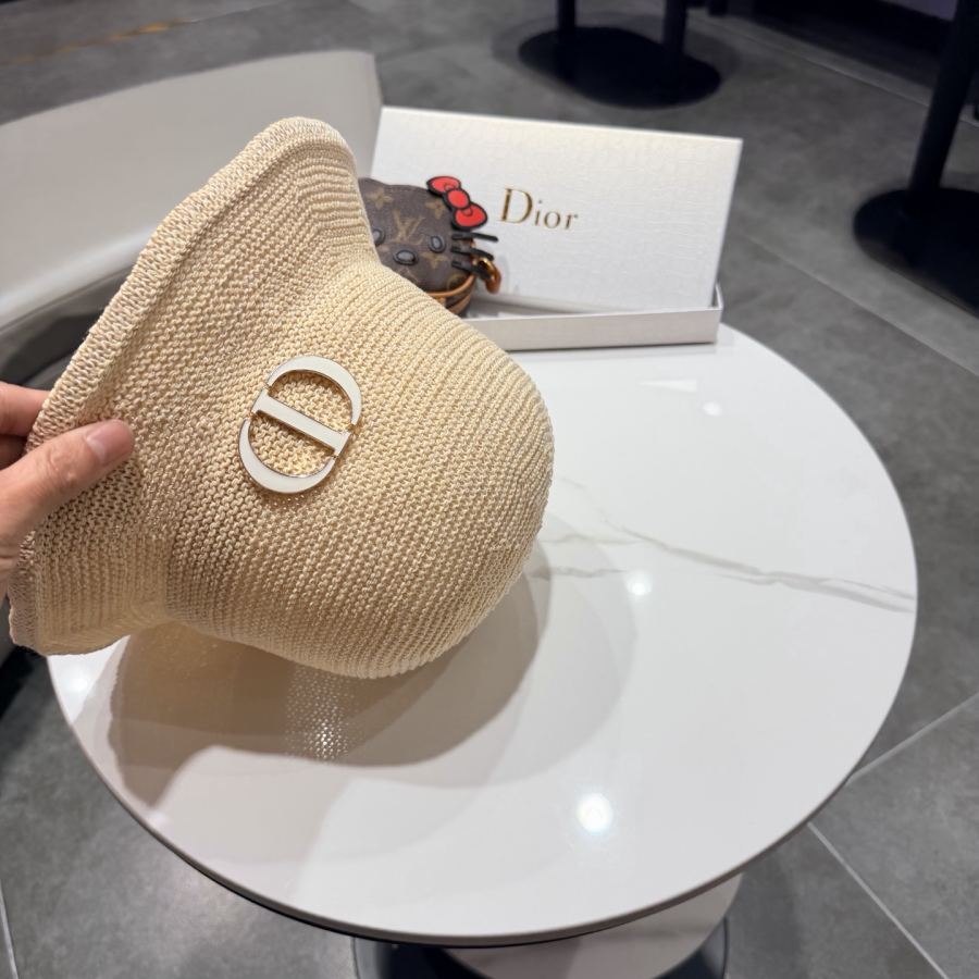 dior hat Dior straw hat women's summer Korean version casual foldable small brim fisherman — Premium Replica — photo 7