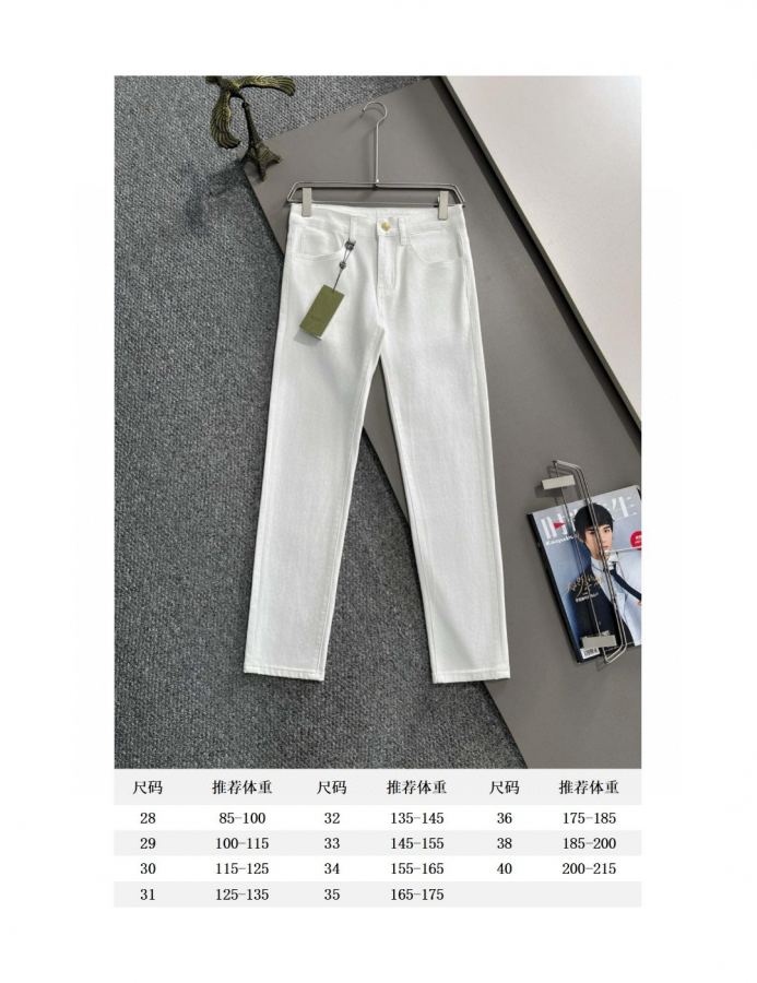 Denim tears Clothes Gucci 2026 four-season hot brick pocket slim-fit jeans trousers imported Japanese — Premium Replica — photo 10