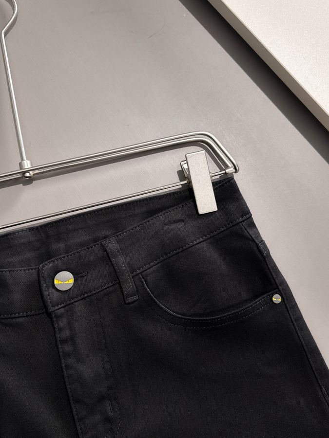 Denim tears Clothes Fendi's new 2026 four-season hot brick pocket slim-fit jeans trousers, imported — AAA Quality Replica — photo 4