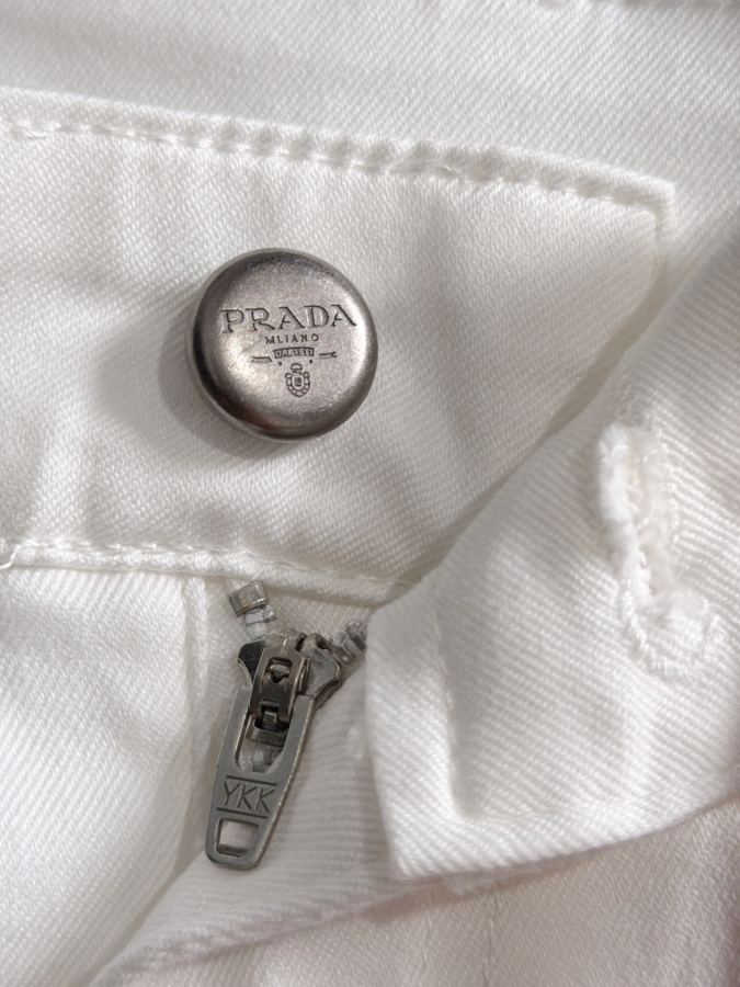 Denim tears Clothes Prada's 2026 four-season slim-fit jeans trousers, imported Japanese Denim plain — 1:1 Replica — photo 7