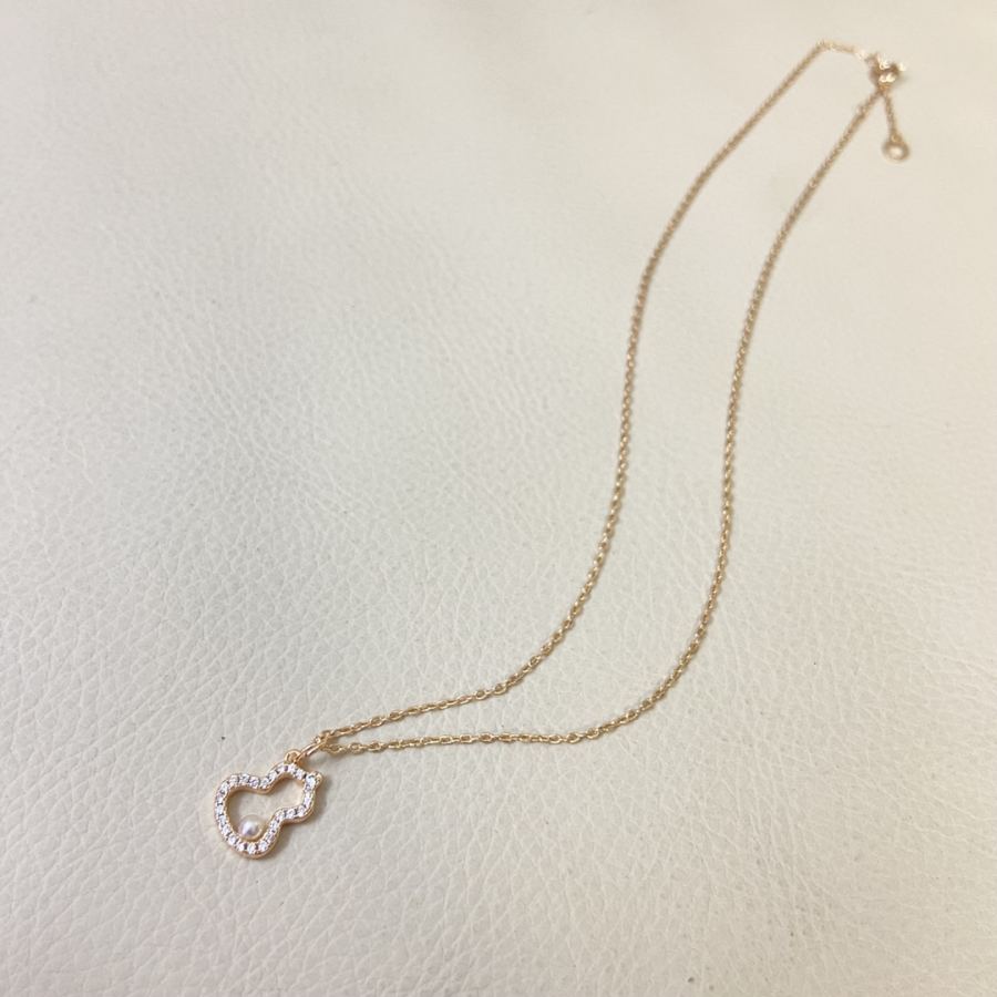 Qeelin Jewelry Qilin Necklace New Hollow Diamond Pearl Gourd Necklace — Premium Replica — photo 6