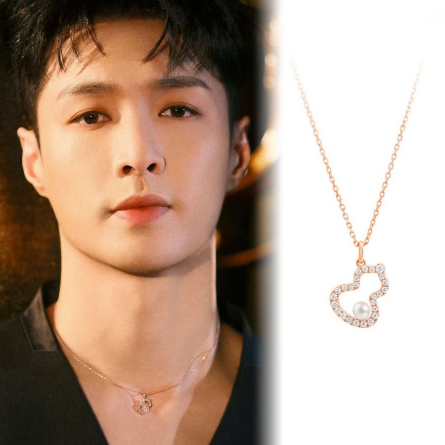 Qeelin Jewelry Qilin Necklace New Hollow Diamond Pearl Gourd Necklace — Premium Replica — photo 2