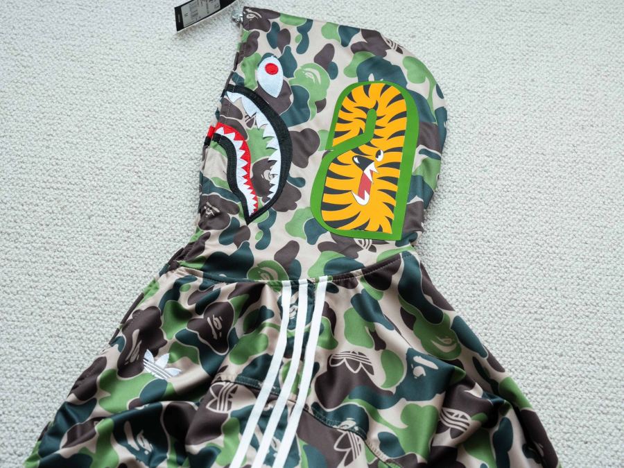 Bape Clothes adidas originals × BAPE SHARK TRACK HOODIE JACKET — AAA Quality Replica — photo 9