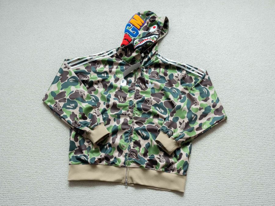 Bape Clothes adidas originals × BAPE SHARK TRACK HOODIE JACKET — AAA Quality Replica — photo 2