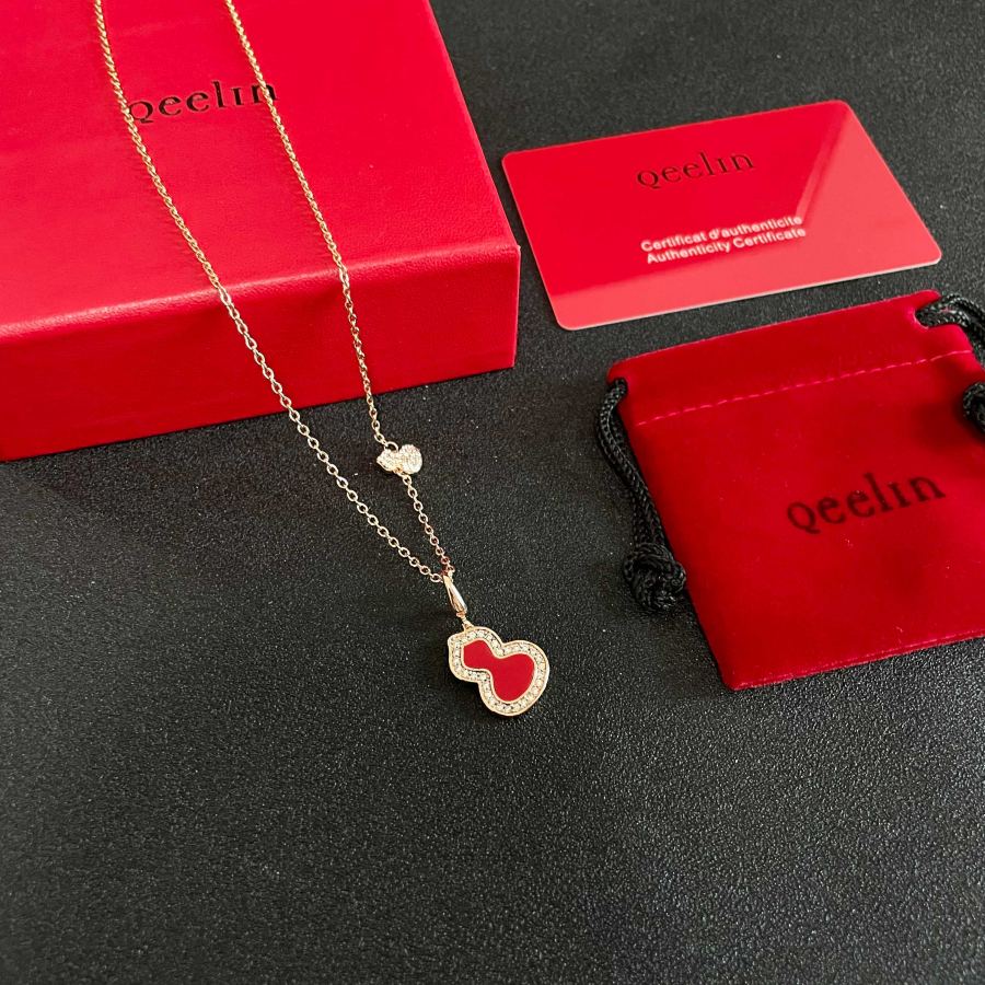 Qeelin Jewelry Kirin Gourd and Red Fritillaria Necklace — Premium Replica — photo 6