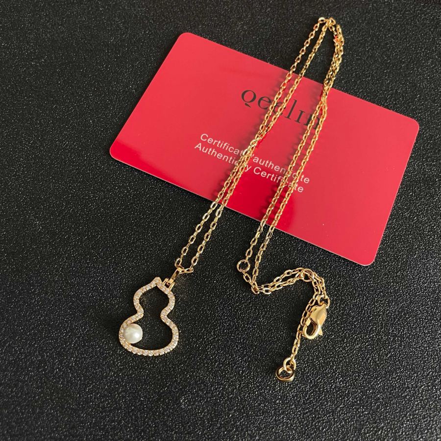Qeelin Jewelry Qilin high-end jewelry, gourd, pearls, hollow necklace, same style as the goddess, — Premium Replica — photo 9