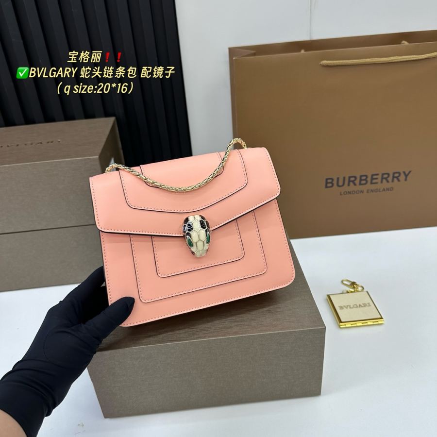 BVLGARI väska Högkvalitativ ren kohud i original — photo 4