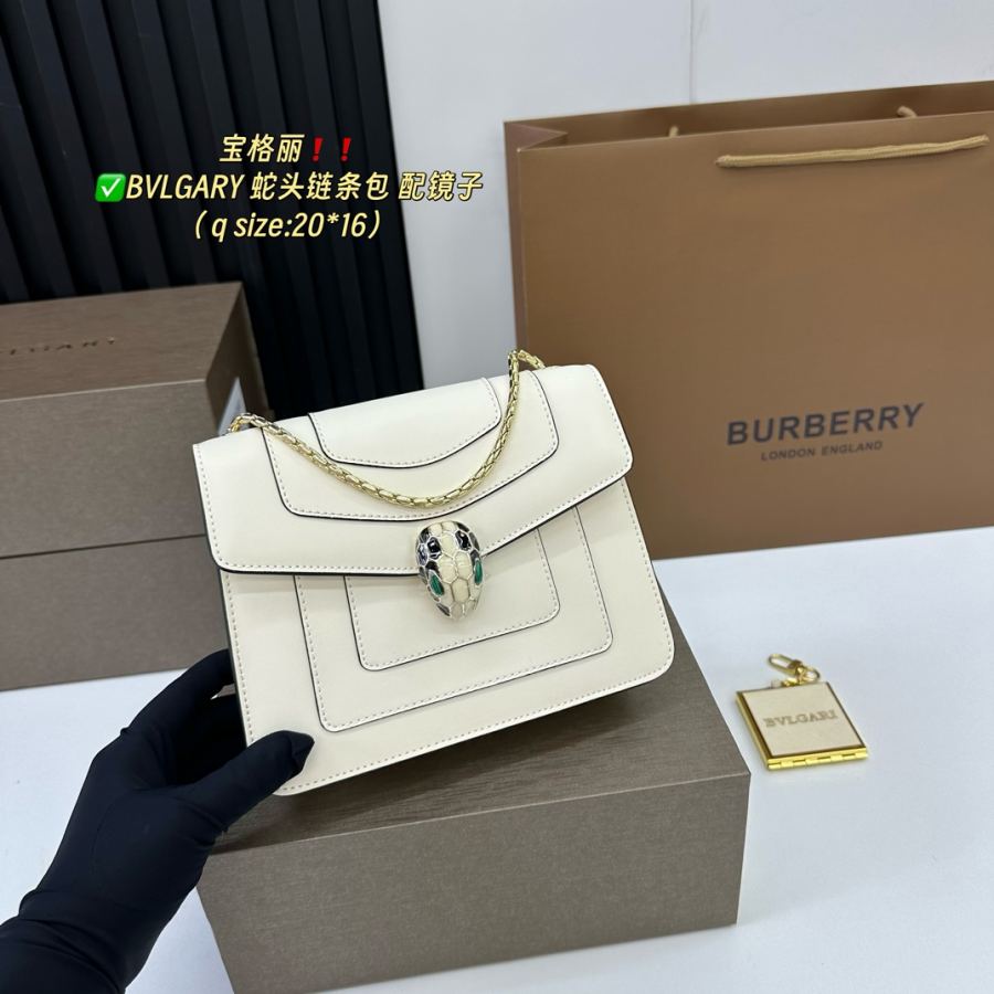BVLGARI väska Högkvalitativ ren kohud i original — photo 5