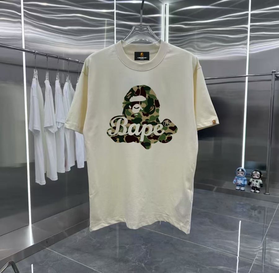 Bape Clothes Bape Retro Couple Printed Short Sleeve T Drop Shoulder Sleeves — AAA Quality Replica — photo 5