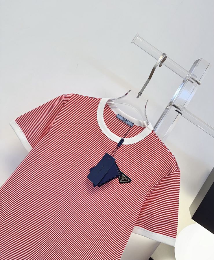 Prada Women PRA**New logo T-shirt logo sm L — 1:1 Replica — photo 4