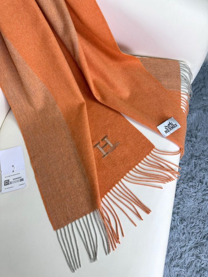 Lenço Hermes 2023 Hermes H 】 H, logotipo H 45 x 190 cm — photo 6