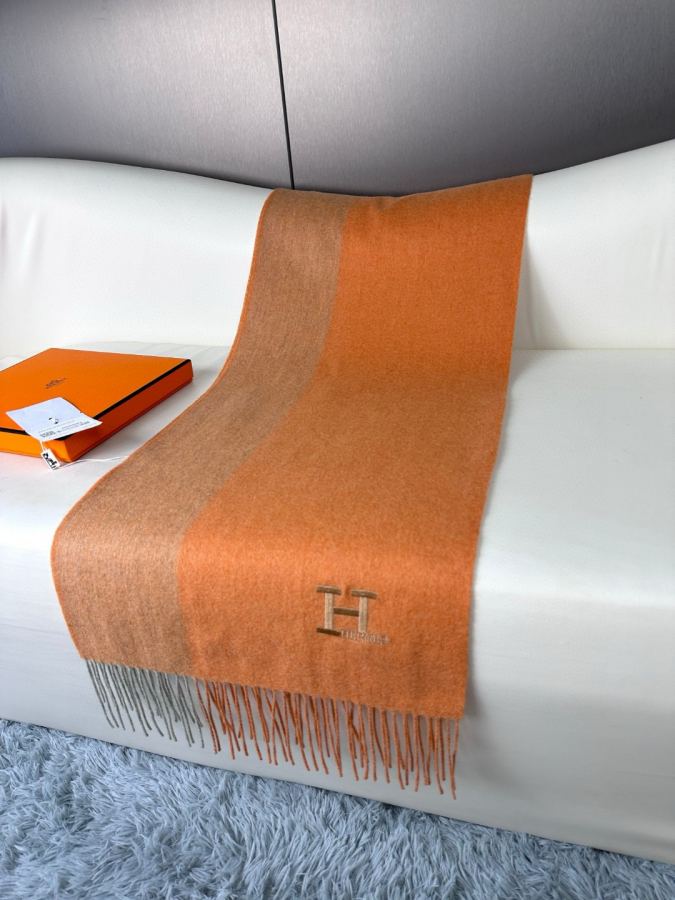 Lenço Hermes 2023 Hermes H 】 H, logotipo H 45 x 190 cm — photo 4