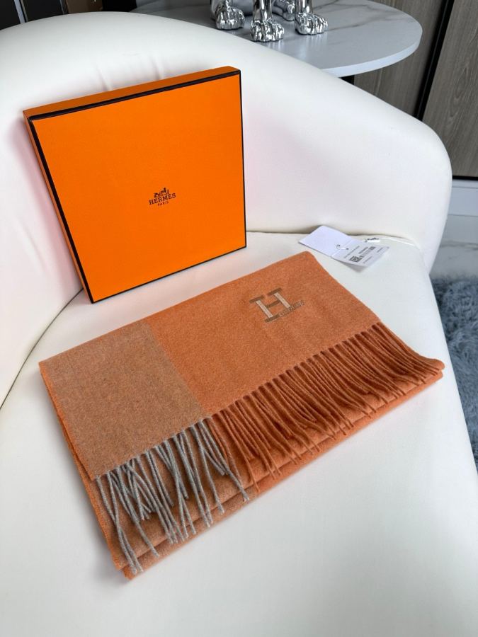 Lenço Hermes 2023 Hermes H 】 H, logotipo H 45 x 190 cm — photo 3
