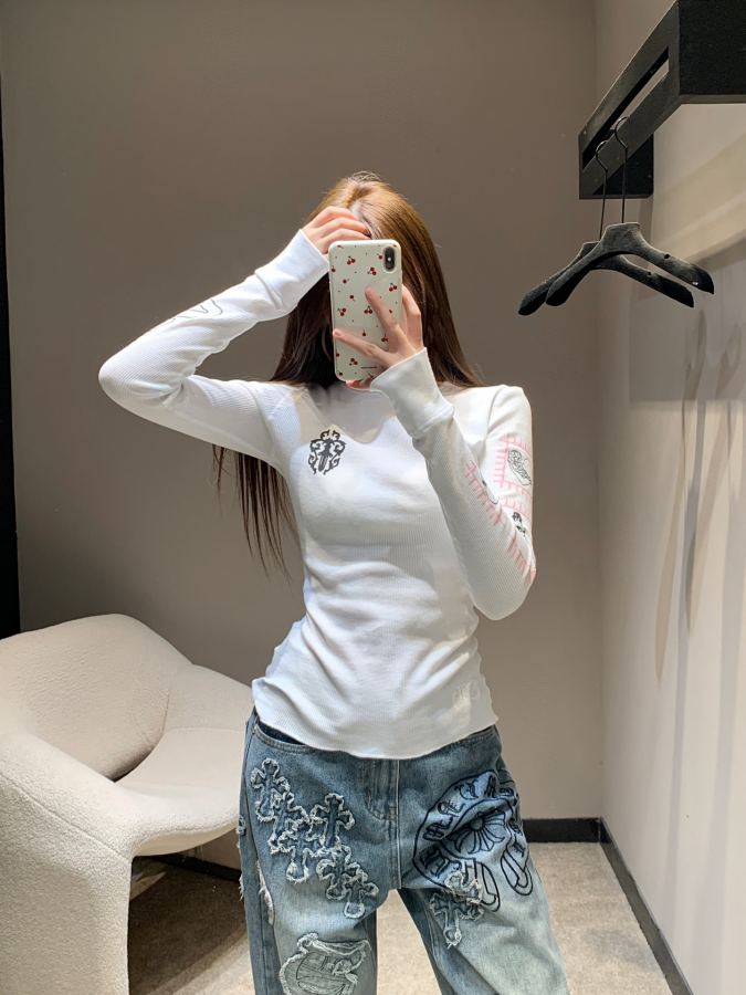 Chrome hearts Women Chorme heart* 26 Ss Deadly Doll Tee + + Series + S | M | L — 1:1 Replica For Sale — photo 9