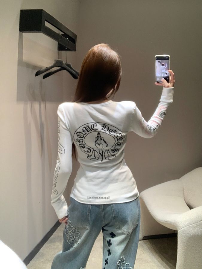 Chrome hearts Women Chorme heart* 26 Ss Deadly Doll Tee + + Series + S | M | L — 1:1 Replica For Sale — photo 3