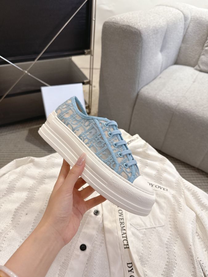 Sapatos femininos Dior Estilo de malha colorida mais recente (fundo grosso) — photo 9