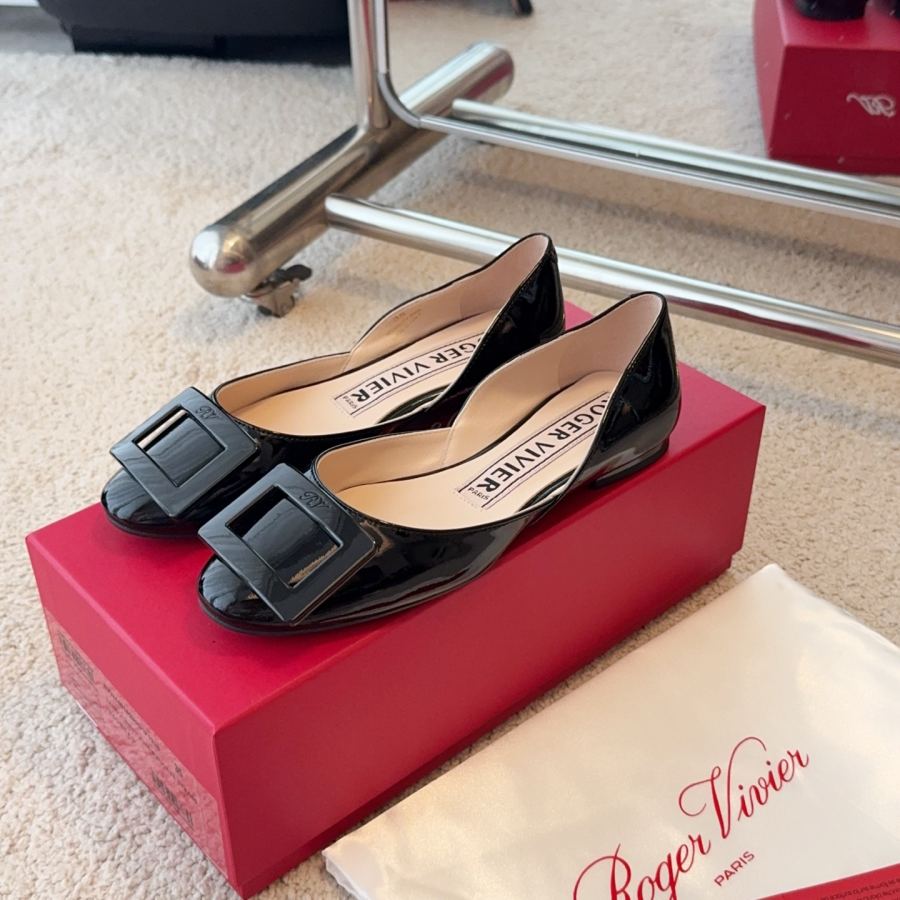 RV women's shoes Ballet hollow square buckle flats — 1:1 Replica For Sale — photo 3