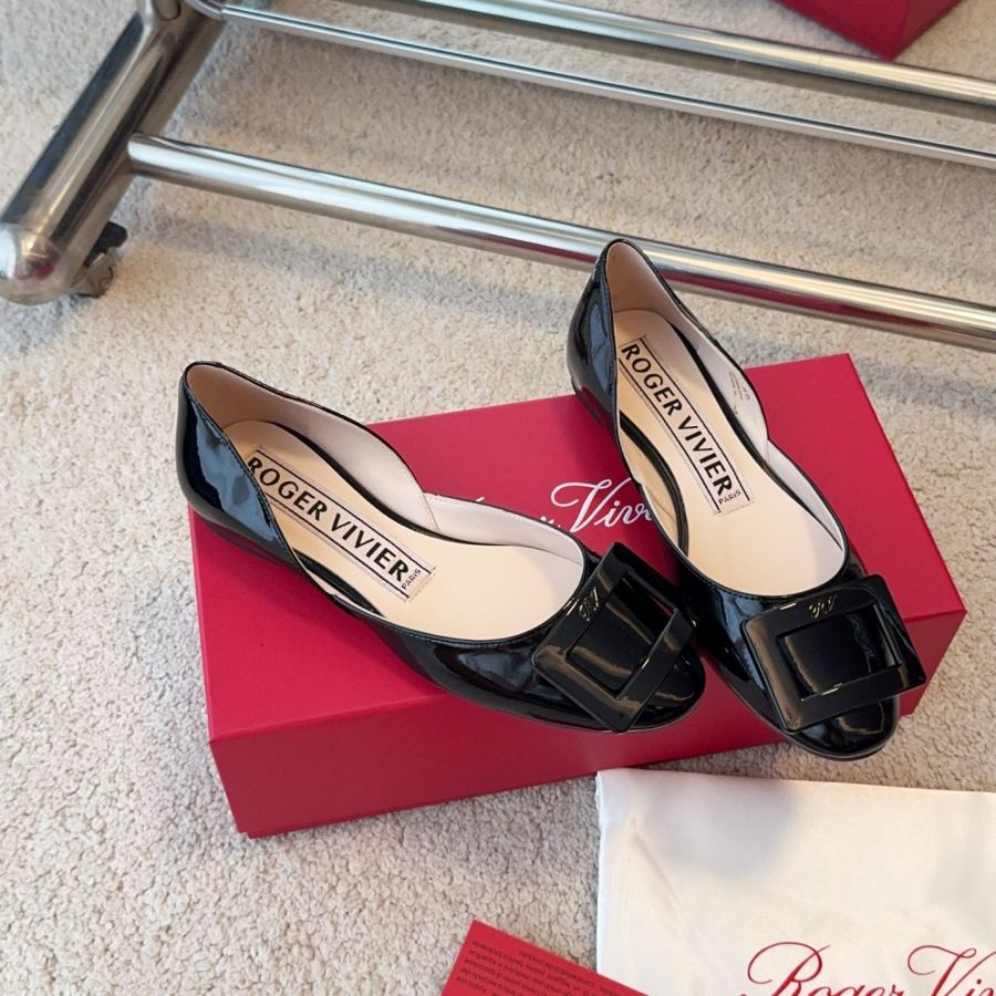 RV women's shoes Ballet hollow square buckle flats — 1:1 Replica For Sale — photo 4