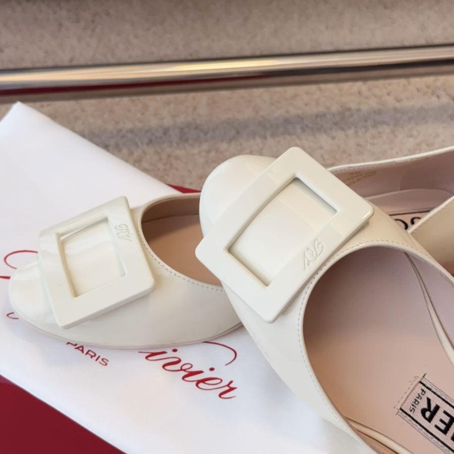 RV women's shoes Ballet hollow square buckle flats — 1:1 Replica For Sale — photo 7