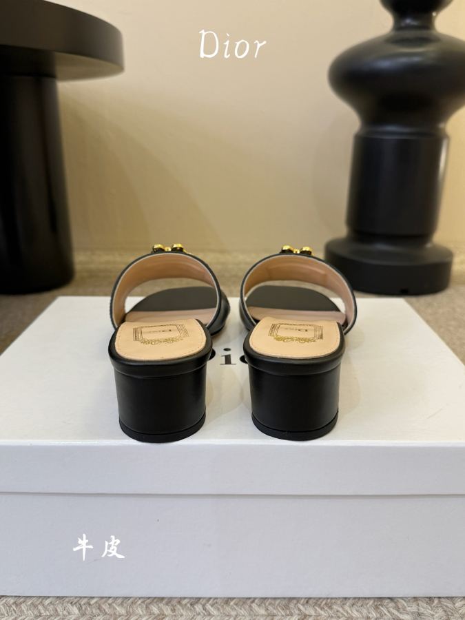 Dior damesko Tykk hæl okseskinn — photo 6