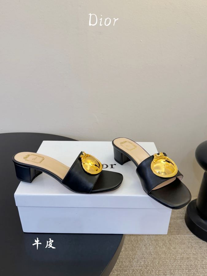 Dior damesko Tykk hæl okseskinn — photo 4
