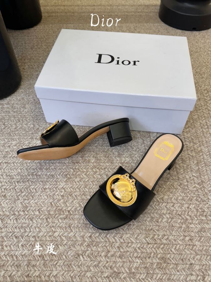 Dior damesko Tykk hæl okseskinn — photo 3