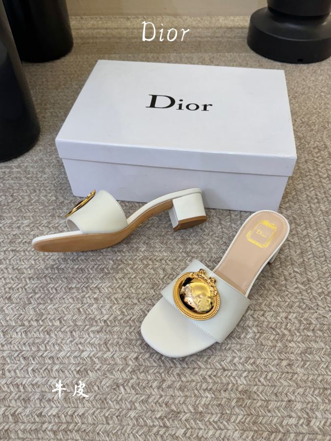 Dior damesko Tykk hæl okseskinn — photo 3