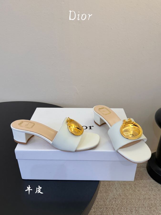 Dior damesko Tykk hæl okseskinn — photo 4