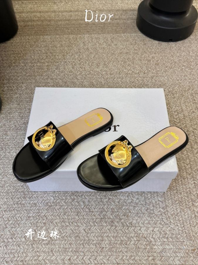 Sapatos femininos Dior com contas de borda aberta de alta qualidade — photo 5