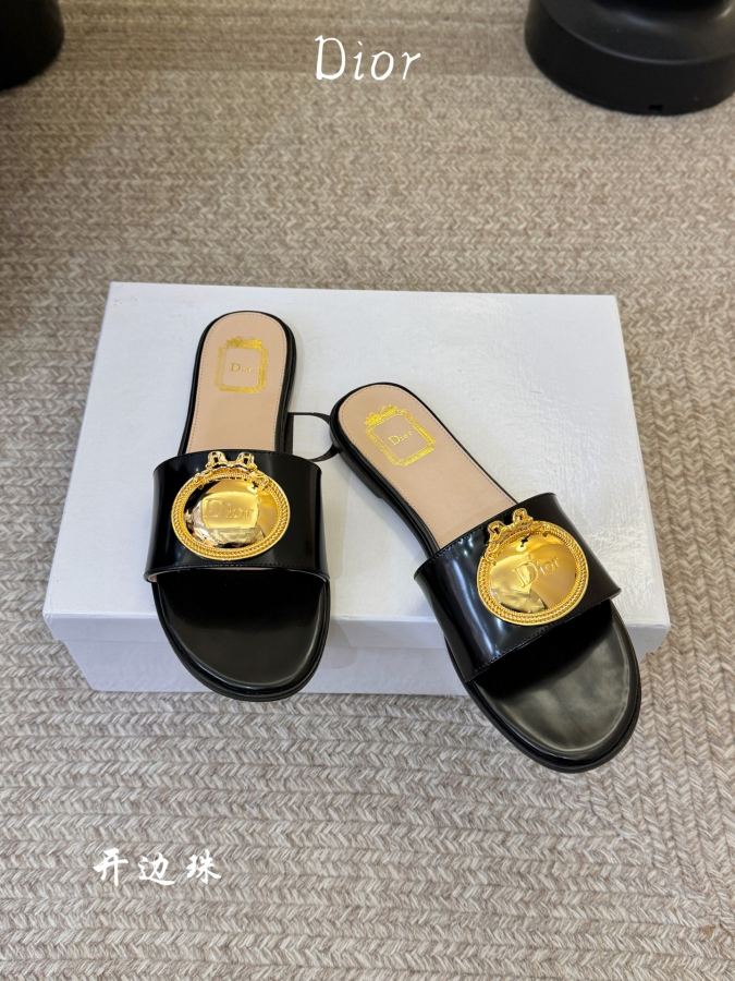 Sapatos femininos Dior com contas de borda aberta de alta qualidade — photo 2