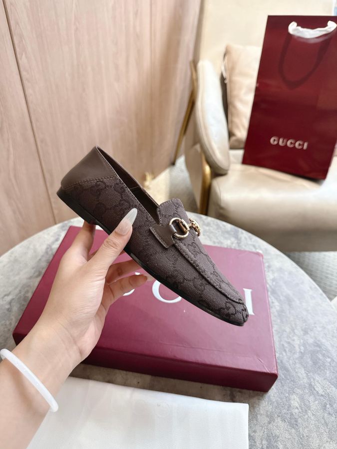 Gucci women's shoes -1 Coffee G (35-43) — 1:1 Replica For Sale — photo 4