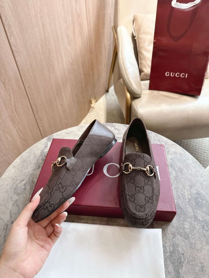 Gucci women's shoes -1 Coffee G (35-43) — 1:1 Replica For Sale — photo 2