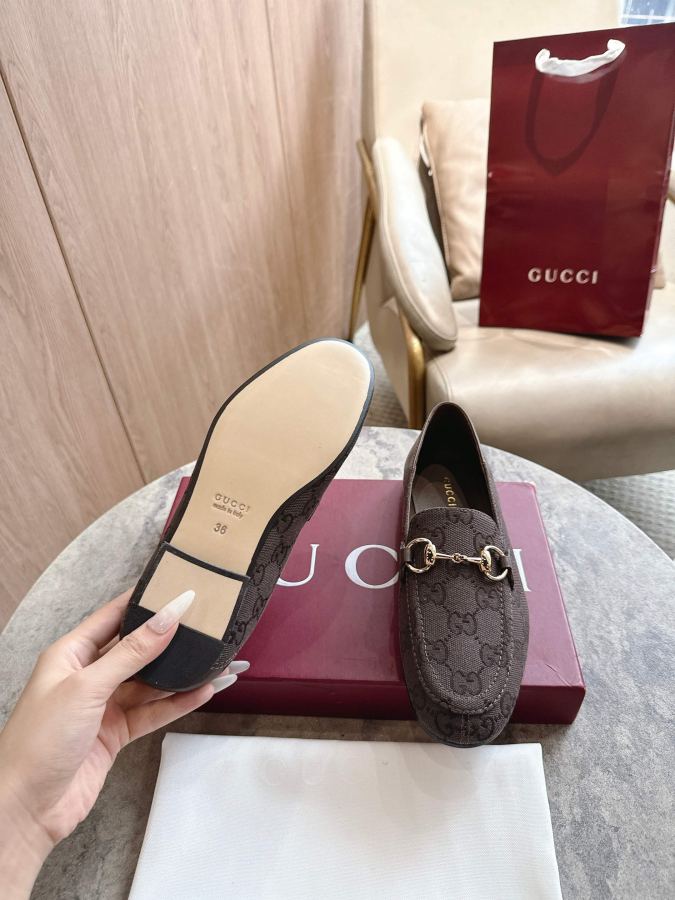 Gucci women's shoes -1 Coffee G (35-43) — 1:1 Replica For Sale — photo 6