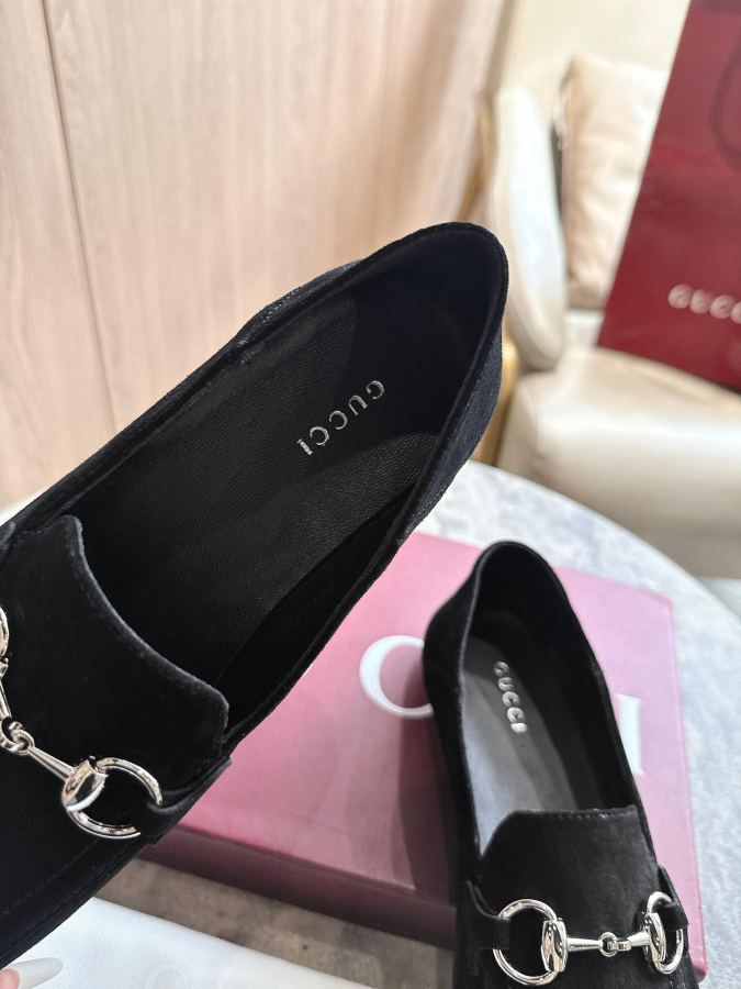 Gucci women's shoes -10 black (35-43) — 1:1 Replica — photo 5