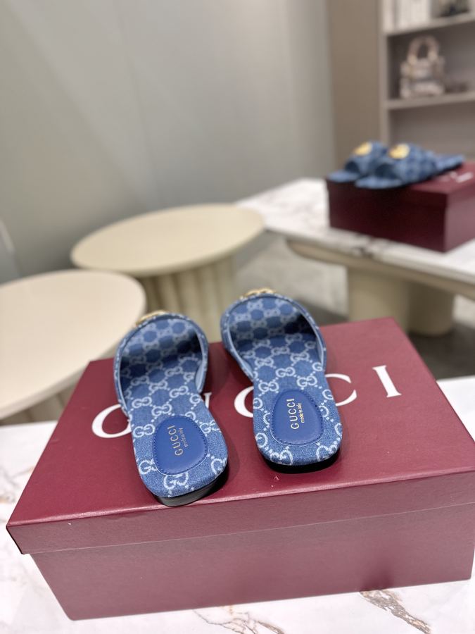 Gucci women's shoes Factory price Gucci's latest popular spring and summer flip-flops series. — Premium Replica — photo 7