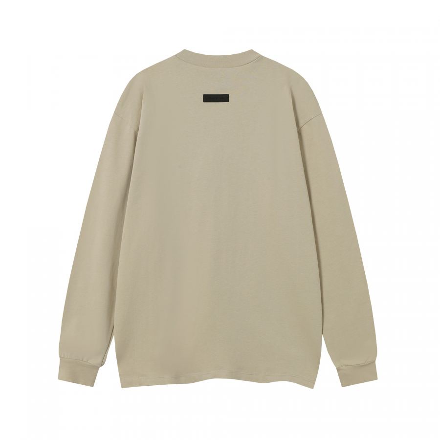 Fear of God Clothes Essentials Long Sleeve T-Shirts FOG LOGO T OVERSIZE 260 G LOGO Essentials PVC — 1:1 Replica — photo 3