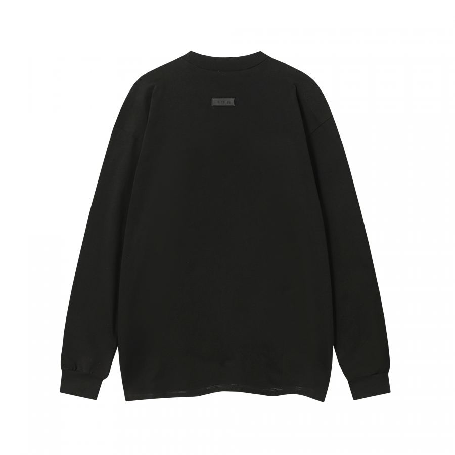 Fear of God Clothes Essentials Long Sleeve T-Shirts FOG LOGO T OVERSIZE 260 G LOGO Essentials PVC — 1:1 Replica — photo 5